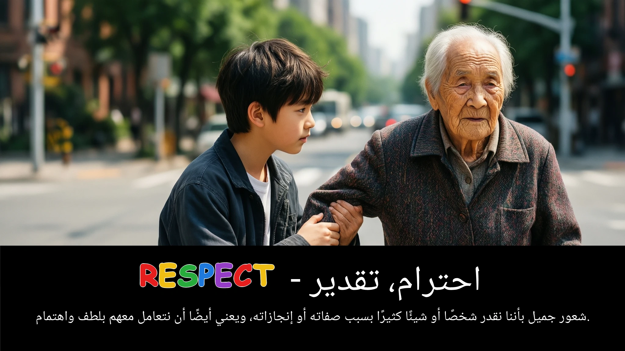 Arabic Illustration for respect